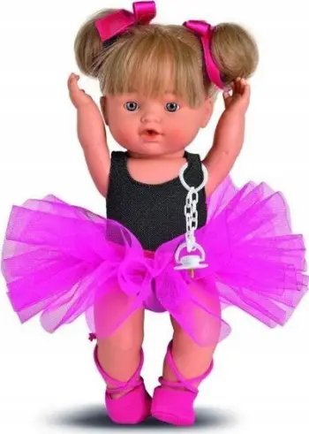 Kukull Magic Baby Fucsia Doll 3041, 30cm, balerinë, ngjyrë fuksia