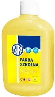 Bojë shkollore Astra Farba Szkolna, 500 ml, e verdhë limoni