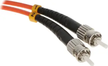 Kabllo optike patchcord Multimode OM2, ST në ST, 1m, portokalli