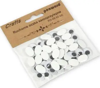 Sy lëvizës vetëngjitës Penword RS-06, 10x15mm, 60 copë, të bardhë