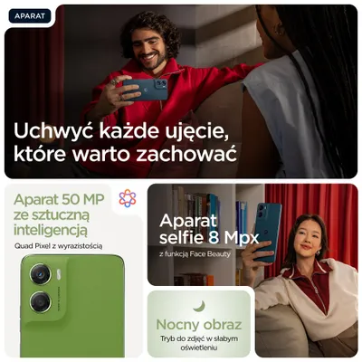 Telefoni Motorola Moto G06, 6.88", 256GB, jeshil - 15