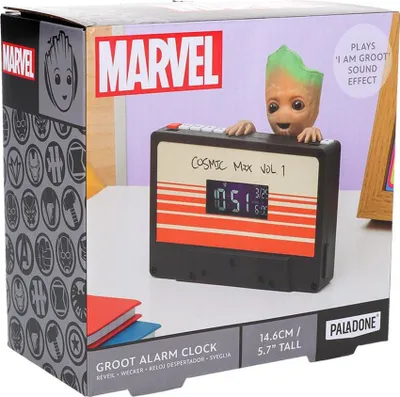 Orë alarmi Paladone Marvel Groot, 14.6cm, efekt zëri I Am Groot, shumëngjyrëshe - 3