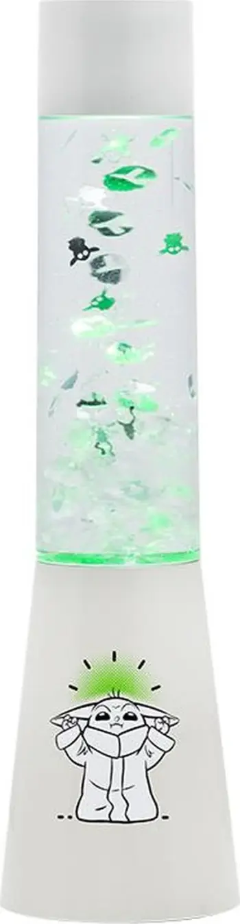 Lampë dekorative Paladone Grogu Flow, 33cm, USB dhe bateri, e bardhë