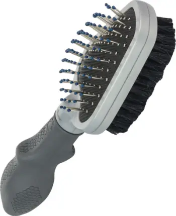 Furçë dyanshme për kafshë FURminator Double Sided Brush, për krehje dhe lustrim, plastike