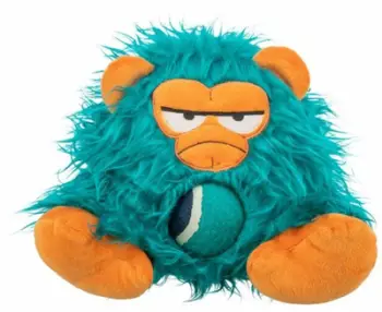 Lodër për qen Trixie Monster me top tenisi, 16x18x25cm, shumëngjyrëshe