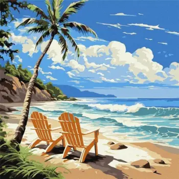 Set pikturimi Ideyka A World for Lovers, painting by numbers, 30 x 30 cm, shumëngjyrësh
