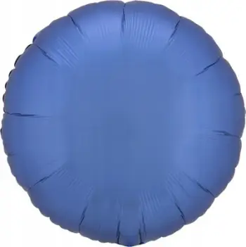 Balonë folie PartyDeco Lustre Azure Blue, 43cm, rrumbullake, blu metalike