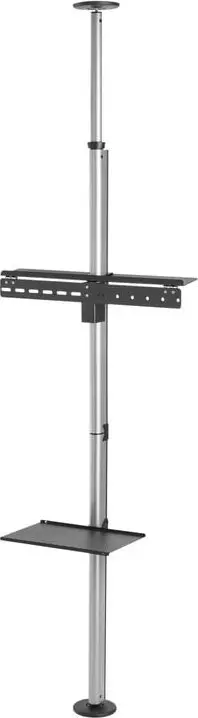 Mbajtës televizori Equip Floor to Ceiling, për 37"-70", ngarkesë deri 30kg, i zi