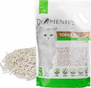 Rërë higjienike mace Diamentiq Tofu, 4kg, formuese gungash, antibakteriale