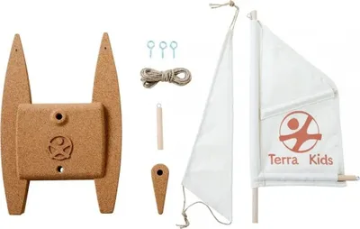 Set ndërtimi varkë katamaran HABA Terra Kids 306315, lodër lundruese, për fëmijë - 2