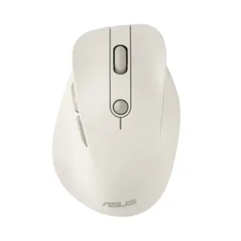 Maus wireless ASUS MD105, 2400 dpi, ergonomik, i bardhë