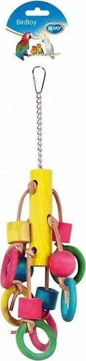 Lodër për zogj Duvo+ 4745009, me varëse, 33cm, shumëngjyrëshe