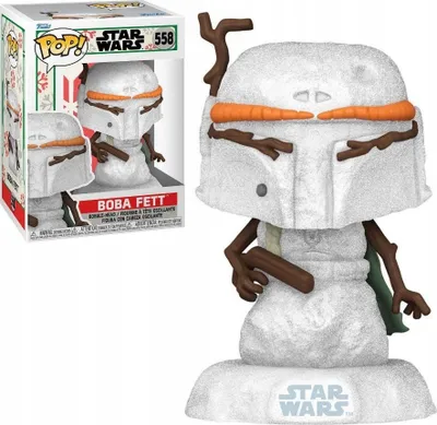 Figurine Funko POP Star Wars Holiday Boba Fett Snowman, koleksionare, vinili - 1