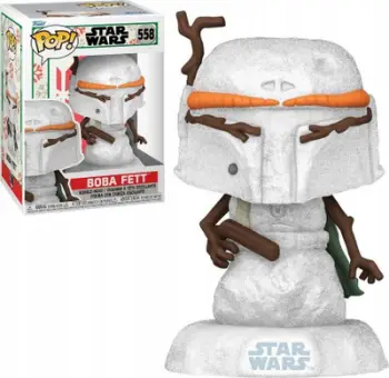Figurine Funko POP Star Wars Holiday Boba Fett Snowman, koleksionare, vinili