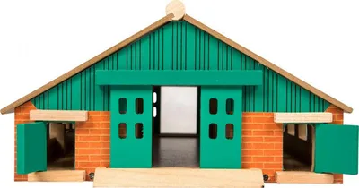 Lodër stallë fermë Kids Globe Cow Hutch 0492, përmasa 1:87, për automjete Siku 1:87, shumëngjyrëshe - 2