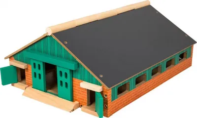 Lodër stallë fermë Kids Globe Cow Hutch 0492, përmasa 1:87, për automjete Siku 1:87, shumëngjyrëshe - 3