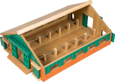 Lodër stallë fermë Kids Globe Cow Hutch 0492, përmasa 1:87, për automjete Siku 1:87, shumëngjyrëshe - 5