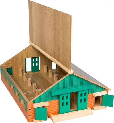 Lodër stallë fermë Kids Globe Cow Hutch 0492, përmasa 1:87, për automjete Siku 1:87, shumëngjyrëshe - 6