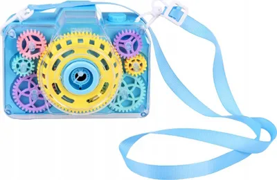 Lodër flluska Bubble Camera Rainbow ZA4939, me drita dhe tinguj, blu shumëngjyrëshe - 1