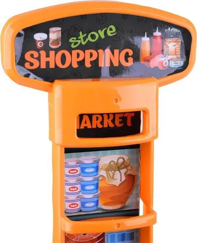 Set lodër supermarket Market Shopping, 44 pjesë, me karrocë blerjesh, shumëngjyrësh - 8