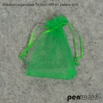 Qese dekorative Penword Green Organza, 7x10cm, 10 copë, jeshile - 1