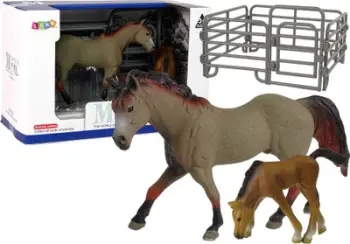 Set lodrash Boti Capricorn Breed Horse, kalë me këlysh, me aksesorë
