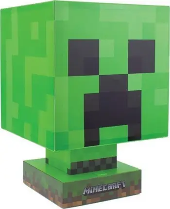 Lampë dekorative Minecraft Creeper, ndriçim ambient, e gjelbër