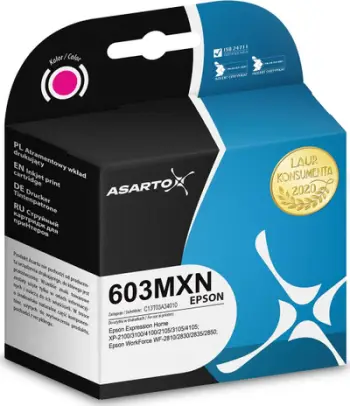 Bojë printeri Asarto për Epson 603MXN C13T03A34010, 350 faqe, magenta