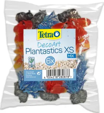 Set bimësh artificiale Tetra DecoArt Plantastics XS, 8 cm, 6 copë, shumëngjyrëshe