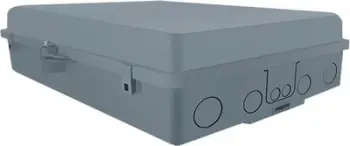 Kuti shpërndarëse fibër optike Qoltec 1x32, për mur, gri