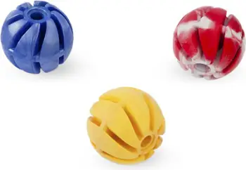 Top lodër për qen Sum Plast Spiral Ball 1, 4cm, gome termoplastike, shumëngjyrësh