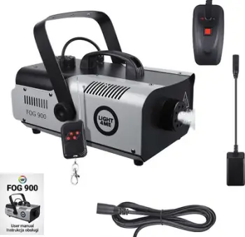 Makine tymi LIGHT4ME Fog 900, 900W, telekomande me kabllo dhe pa kabllo, e zeze