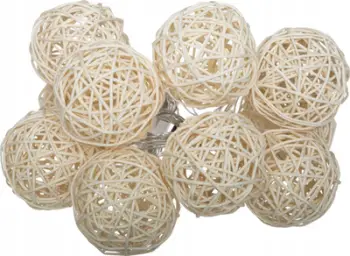 Girlandë dekorative Atmosphera, 10 LED, 162cm, ivory