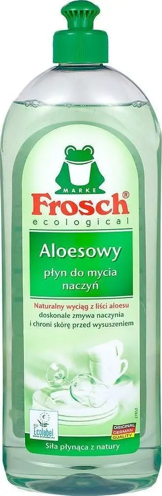 Lëng enësh Frosch Ecological Aloe, 750ml, neutral ndaj lëkurës, transparent i gjelbër