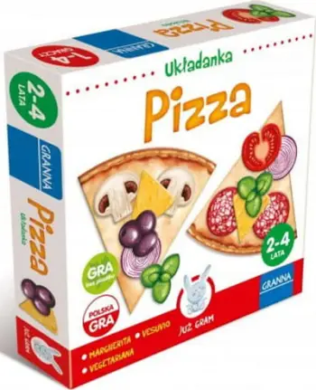 Lojë shoqërore Granna Pizza, edukative, për fëmijë 2-4 vjeç, shumëngjyrëshe