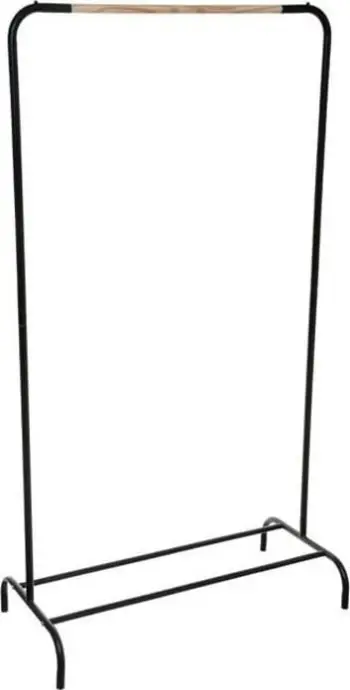 Varese rrobash 5five Simple Smart, metalike, 80x40x149 cm, e zezë