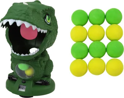 Loja shkathtësi Lean Toys Dinosaur Shooting, me armë dhe toptha, jeshile - 2