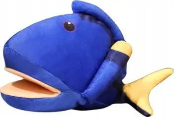 Lodër pelushi peshk maskot, 25 cm, blu