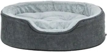 Shtrat ortopedik për qen Trixie Vital Lino Soft, memory foam, i hirët i errët