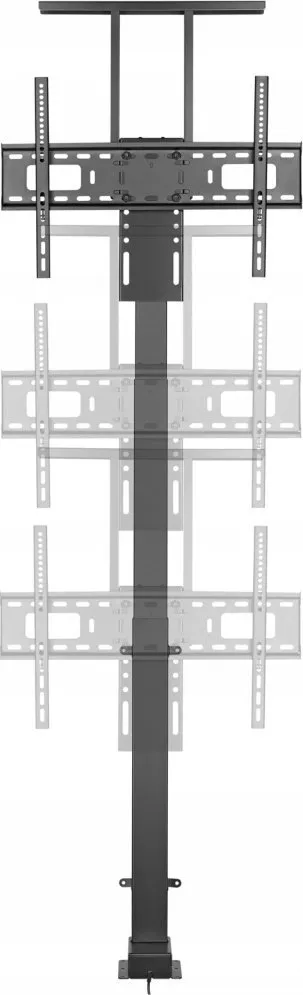 Stendë TV Driak Electric Lift, mobile, deri 80", 60kg, e zezë - 3