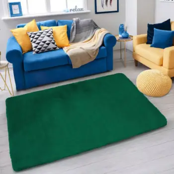 Tapet Strado Room Rug Rabbit, 160x220 cm, antirrëshqitës, jeshile Bottle Green
