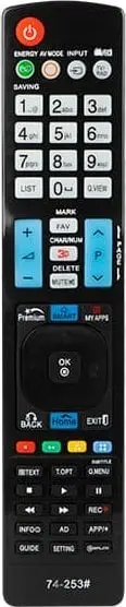 Pult universal Pilot për TV LG, për Smart TV VCR DVR, i zi