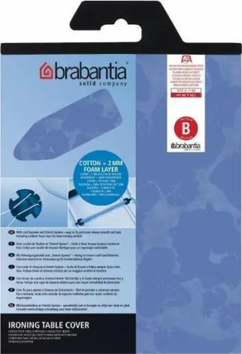 Mbulesë dërrase hekurosje Brabantia B, 124 x 38 cm, pambuk, shumëngjyrëshe