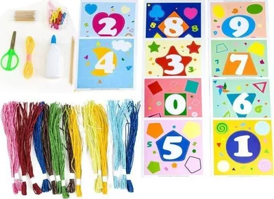 Set kreativ me letër Jokomisiada Numbers Make a Picture, edukativ, 3+ - 6