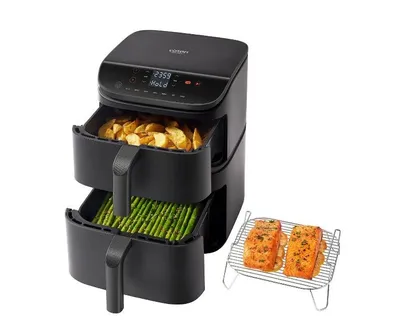 Fritezë ajrore Cosori Turbo Tower, 10.8L, 7 programe gatimi, e zezë - 3