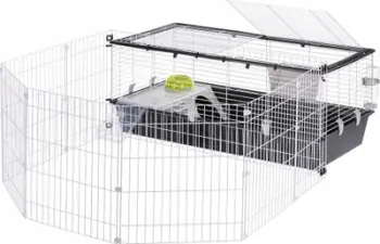Kafaz për lepuj dhe cobaya Ferplast Lapin Parkhome 100, 95x177.5x56cm, me rrethojë të jashtme, plastik