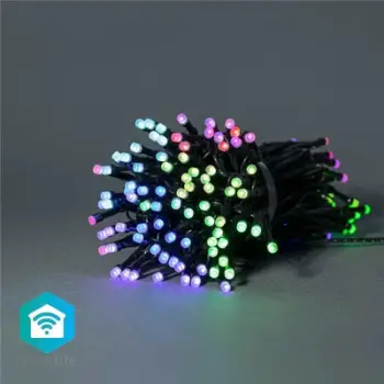 Drita dekorative smart NEDIS WIFILX01C168, LED, 20m, WiFi, multikolor