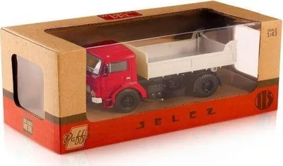 Model kamioni Daffi Jelcz 317, shkalla 1:43, metal, i kuq - 1
