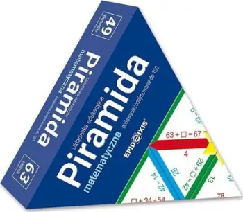 Lodër edukative Mathematical Pyramid M4, lojë matematikore, për zhvillim logjik, shumëngjyrëshe