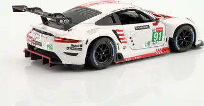 Maket makine Bburago Porsche 911 RSR #91, 1/24, diecast, shumëngjyrëshe - 3